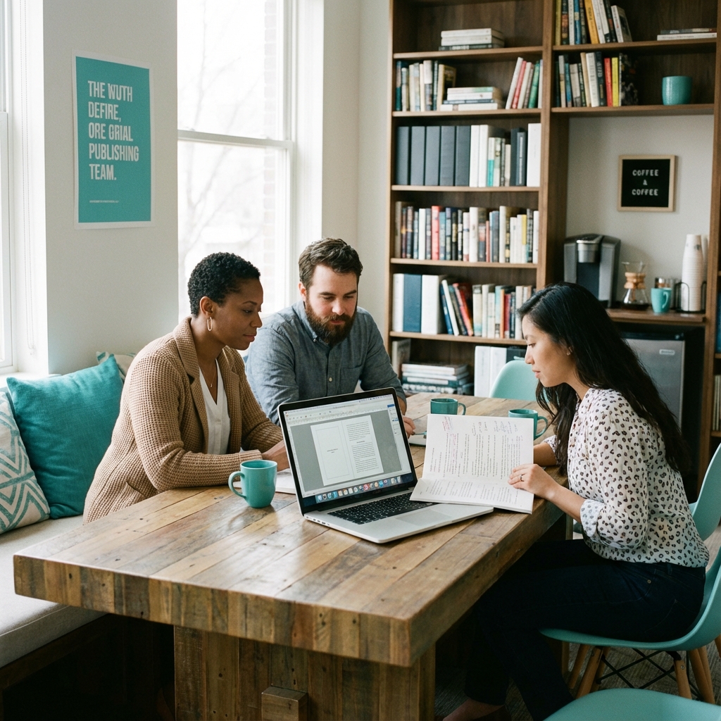 Forge My Book Team working together